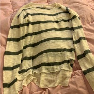 Super cute gray and white sweater